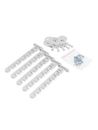 Ограничитель открывания для окна ТУНДРА, металлическая гребенка, 5-ти позиционная, 5 шт. - фото 59849622