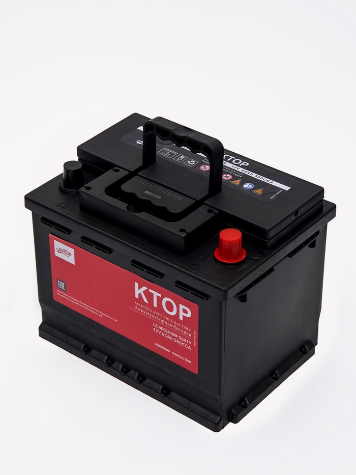 Аккумуляторная батарея 6-QW-65(580)-L, обратная - Фото 1