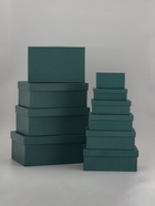 Набор подарочных коробок 10 в 1 "Темно-зеленый" 30×19×12 - 12×6.5×4 см - фото 59849682