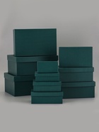 Набор подарочных коробок 10 в 1 «Темно-зеленый» 30×19×12 - 12×6.5×4 см 10892119