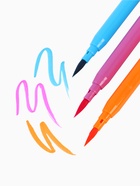 УЦЕНКА Фломастеры с кистью, 12 цветов, Коты аристократы - Фото 2