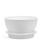 Горшок для цветов с поддоном 0,5 л d12,5см h7 см "Фиалочка" белый (комплект 3 шт) - фото 60064485