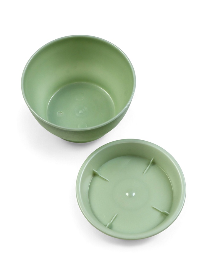 Горшок для цветов с поддоном 0,5 л d12,5см h7 см