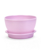 Горшок для цветов с поддоном 0,5 л d12,5см h7 см "Фиалочка" сиреневый (комплект 3 шт) - фото 60064503