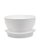 Горшок для цветов с поддоном 0,8 л d14 см h8 см "Фиалочка" белый - фото 809308916