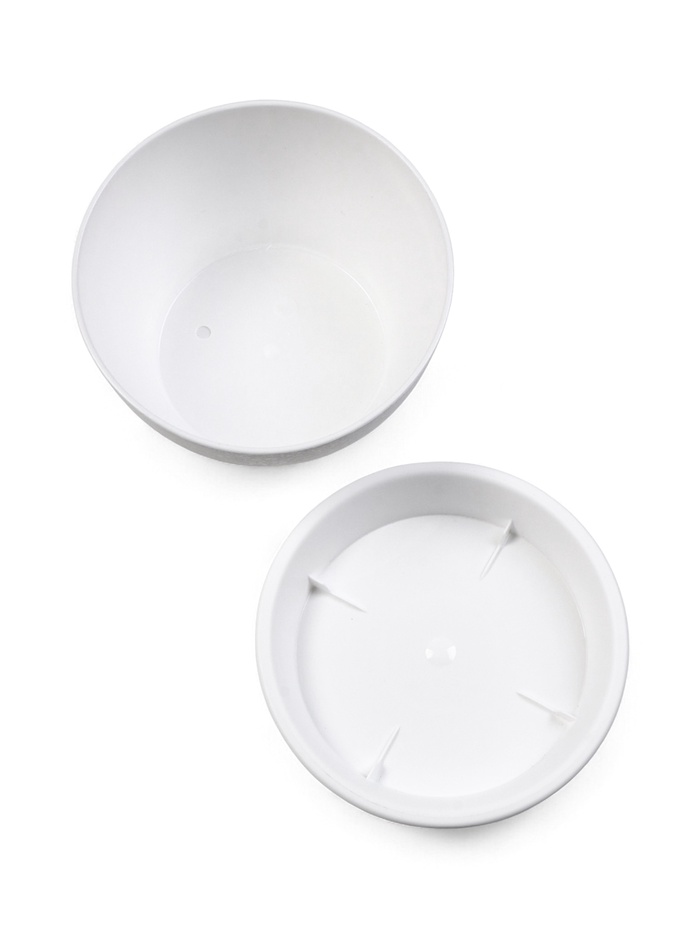 Горшок для цветов с поддоном 0,8 л d14 см h8 см