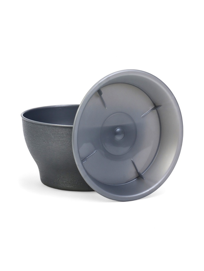 Горшок для цветов с поддоном 0,8 л d14 см h8 см