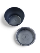 Горшок для цветов с поддоном 0,8 л d14 см h8 см "Фиалочка" серый - фото 809308943