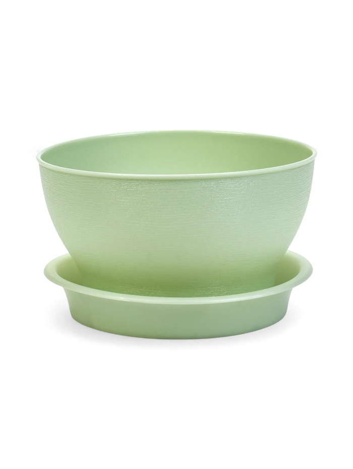 Горшок для цветов с поддоном 0,8 л d14 см h8 см