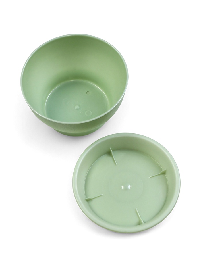 Горшок для цветов с поддоном 0,8 л d14 см h8 см