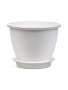 Горшок для цветов с поддоном 2,1 л d18 см h14 см "Цветочек" белый - фото 809308964