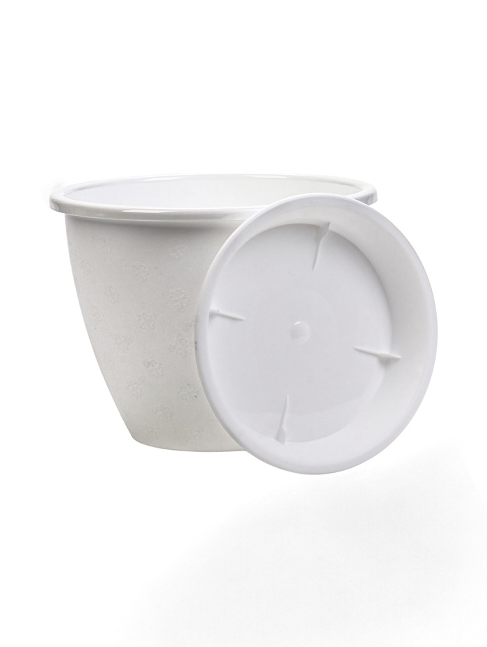 Горшок для цветов с поддоном 2,1 л d18 см h14 см