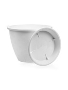 Горшок для цветов с поддоном 3,6 л d_ см h_ см "Цветочек" белый - фото 60064541