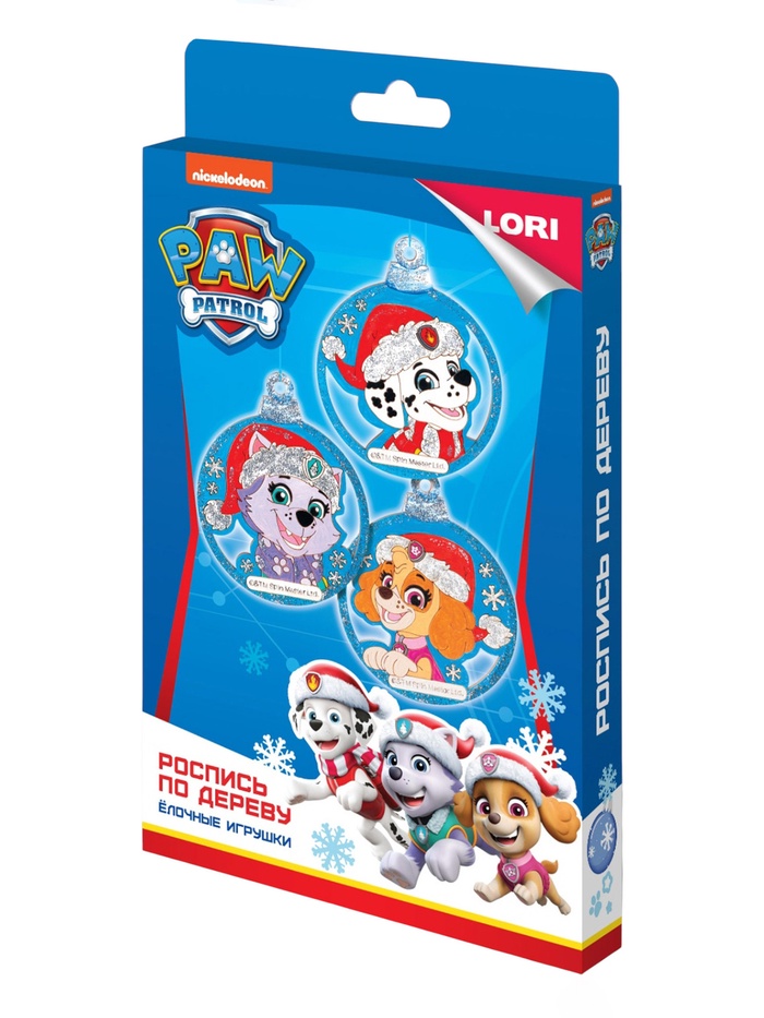 Роспись по дереву, елочные игрушки «Скай, Эверест и Маршалл», Щенячий патруль - Фото 1