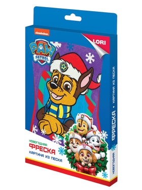 Фреска новогодняя «Праздничный Гончик», Щенячий патруль Фреска новогодняя «Праздничный Гончик», Щенячий патруль
