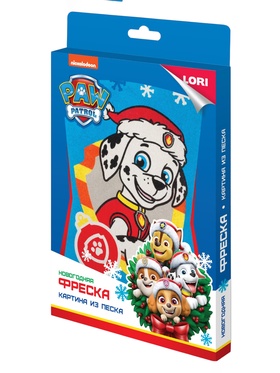 Фреска новогодняя «Праздничный Маршалл», Щенячий патруль Фреска новогодняя «Праздничный Маршалл», Щенячий патруль