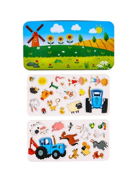 {{photo.Alt || photo.Description || 'УЦЕНКА Магнитный набор Синий Трактор «Каникулы на ферме»'}}