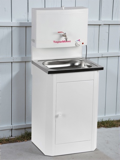 УЦЕНКА Умывальник «ТермМикс», с ЭВН, нержавеющая мойка, 1250 Вт, 17 л, белый