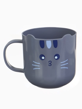 Кружка детская 300 мл., «Котик», серая, Крошка Я