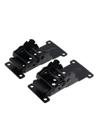 Кронштейн складной ТУНДРА ks001, 70х70 мм, цвет черный, набор 2 шт - фото 809309090