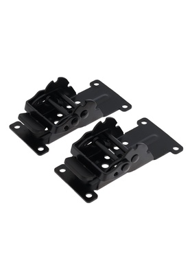 Кронштейн складной ТУНДРА ks001, 70х70 мм, цвет черный, набор 2 шт