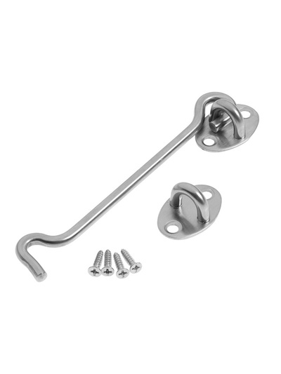 Крючок ветровой LOCKLAND KV001, L=150 мм, нержавеющая сталь, цвет хром, 2 шт.