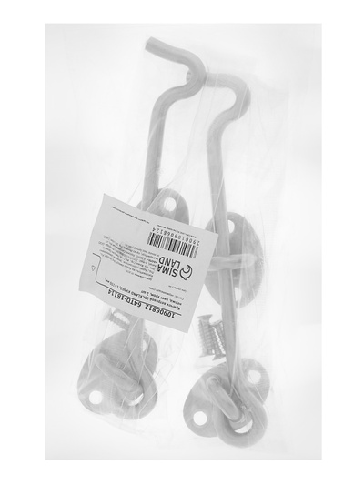 Крючок ветровой LOCKLAND KV001, L=150 мм, нержавеющая сталь, цвет хром, 2 шт.