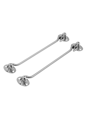 Крючок ветровой LOCKLAND KV001, L=200 мм, нержа, цвет хром, 2 шт