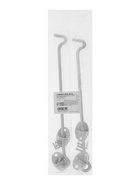 Крючок ветровой LOCKLAND KV001, L=250 мм, нержа, цвет хром, 2 шт - фото 809309128