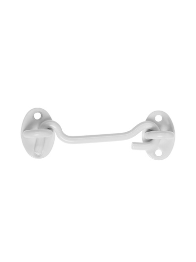 Крючок ветровой LOCKLAND KV001, L=100 мм, нержавеющая сталь, белый, 2 шт.