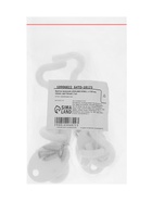 Крючок ветровой LOCKLAND KV001, L=100 мм, нержа, цвет белый, 2 шт - фото 809309138