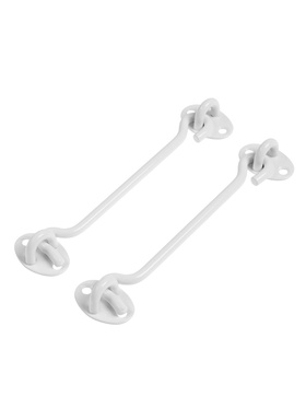 Крючок ветровой LOCKLAND KV001, L=150 мм, нержа, цвет белый, 2 шт