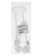 Крючок ветровой LOCKLAND KV001, L=200 мм, нержа, цвет белый, 2 шт - фото 809309148