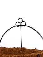 Кашпо настенное, d=20 см, металлическое, со вставкой из кокоса - фото 59849782