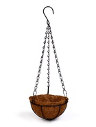 Кашпо подвесное «Полусфера», d=15 см, металлическое, со вставкой из кокоса - фото 59849785