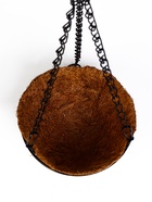 Кашпо подвесное «Полусфера», d=15 см, металлическое, со вставкой из кокоса - фото 59849787