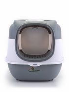 Туалет закрытый с УФ-лампой и миской 52×38×37 см, серый - фото 59849802