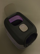 Туалет закрытый с УФ-лампой и миской 52×38×37 см, серый - фото 59849811