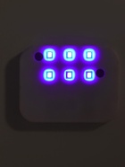 Туалет закрытый с УФ-лампой и миской 52×38×37 см, серый - фото 59849815