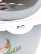 Туалет закрытый с УФ-лампой и миской 52×38×37 см, серый - фото 59849804