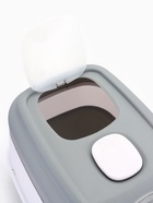 Туалет закрытый с УФ-лампой и миской 52×38×37 см, серый - фото 59849808