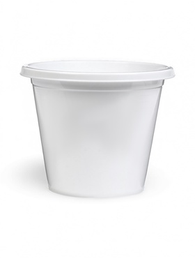 Горшок для цветов «Эконом», 3 л, d=21.5 см, h=17.5 см, белый (комплект 2 шт)