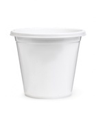 Горшок для цветов «Эконом», 2 л, d=17 см, h=16 см, белый (комплект 2 шт) - фото 60871126