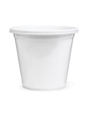 Горшок для цветов «Эконом», 2 л, d=17 см, h=16 см, белый (комплект 2 шт)