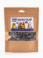 Smile King Лакомство для мелких птиц, попугаев нуг абиссинский с кунжутом 100г. - фото 60064557