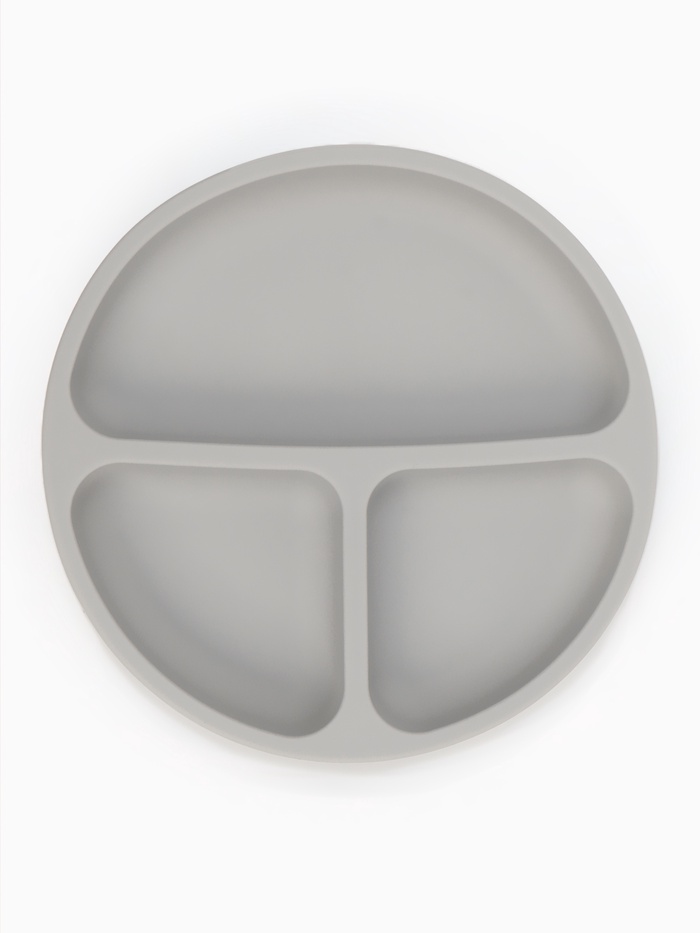 Тарелка детская секционная, 3 секции, серый, Mum&Baby - Фото 1