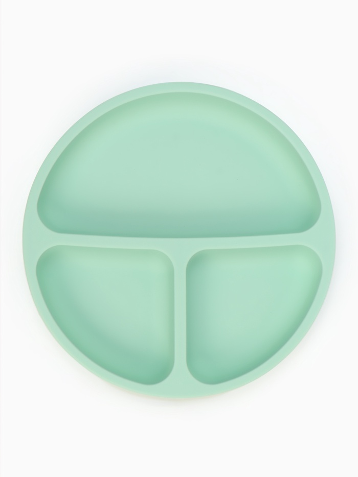 Тарелка детская секционная, 3 секции, бирюзовый, Mum&Baby - Фото 1