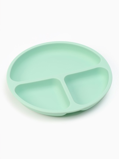 Тарелка детская секционная, 3 секции, бирюзовый, Mum&Baby