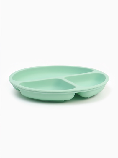 Тарелка детская секционная, 3 секции, бирюзовый, Mum&Baby