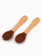 Тарелка детская секционная с ложкой и вилкой, 3 секции, молочный, Mum&Baby - Фото 12